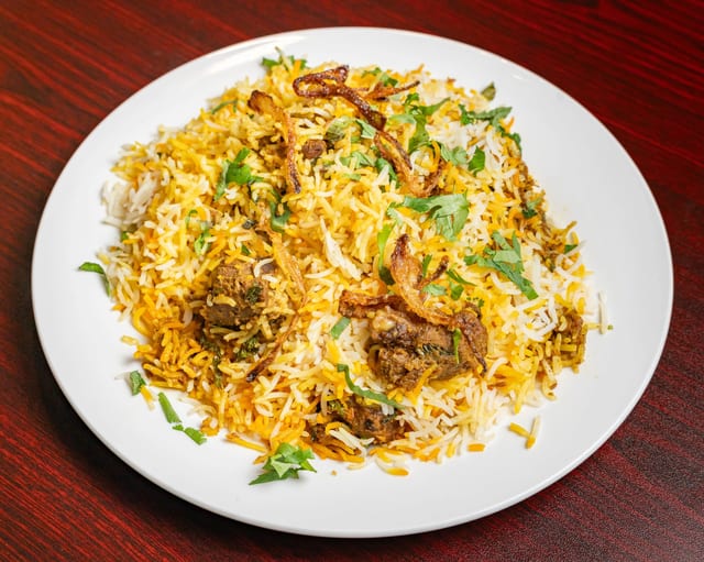 Goat Biryani.