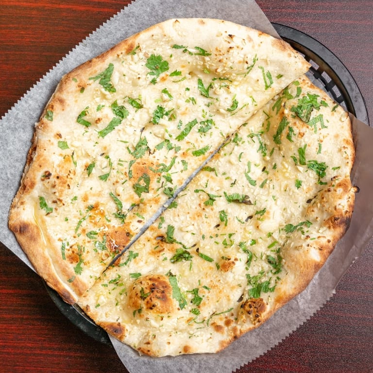 Delicious Garlic Naan Awaits